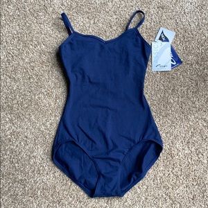 Capezio Navy Leotard NWT